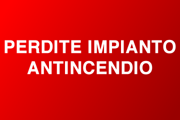 Perdite impianti antincendio