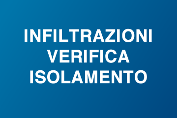 Termografie isolamento edilizio e infiltrazioni